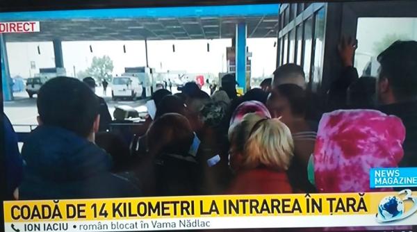coada imensa la intrarea in tara reactia politiei