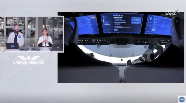 racheta falcon 9 lansata in spatiu de spacex si nasa video aici