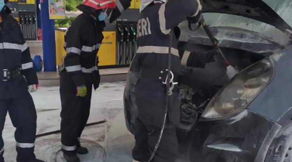 incendiu violent intr o benzinarie din timis