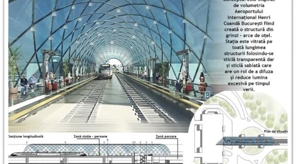 calea ferata gara de nord   aeroport henri coanda  stadiul lucrarilor  foto