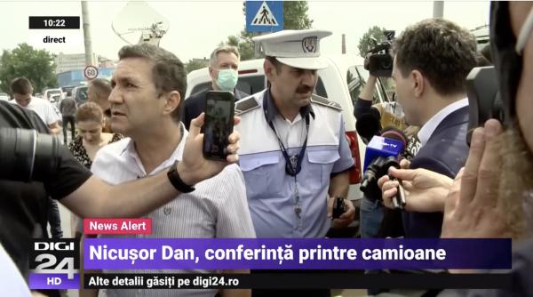 nicusor dan intrerupt la conferinta pe care o tinea afara nou episod dupa badulescu