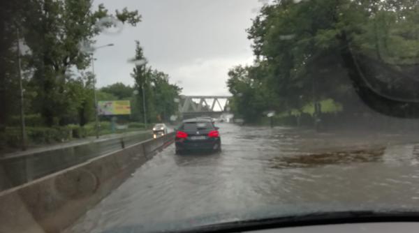 dn1  inundat la intrarea in bucuresti  cosmar pentru soferii care revin in capitala