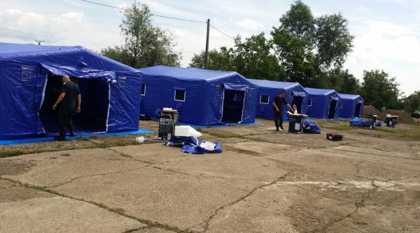 viitura pe raul prut autoritatile au ridicat o tabara pentru sinistrati