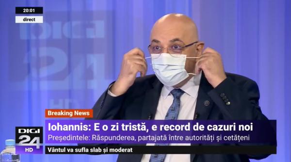 in ziua cu recordul infectarilor arafat si a dat masca jos chiar daca unii urla