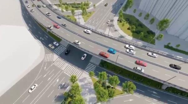 sectorul 4 pasaj rutier suprateran de 140 m lungime peste soseaua berceni