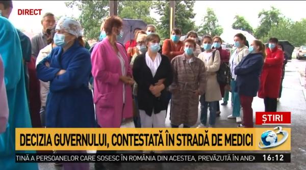 medicii protest in fata spitalului gaesti dsp spune ca au fost dezinformati