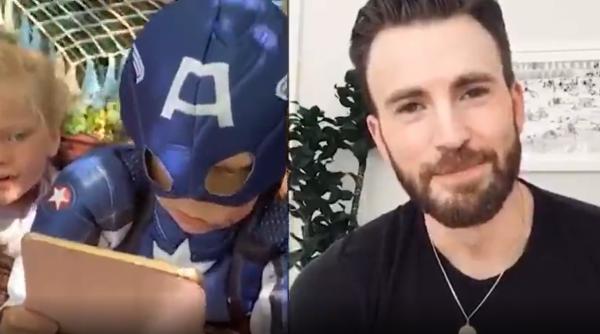 erou la doar 6 ani copilul rasplatit de captain america pentru ca si a salvat sora de atacul unui caine