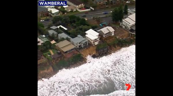 imagini de groaza din australia mai multe vile aproape sa se prabuseasca in ocean locatarii evacuati