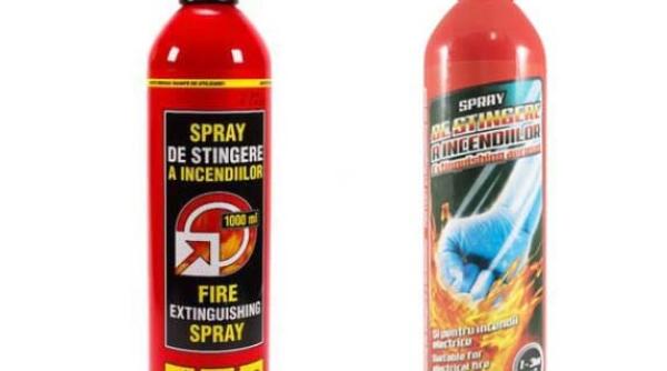 rar anunt oficial despre spray ul de stingere a incendiilor
