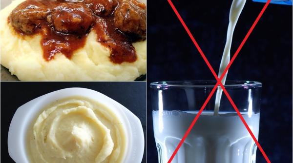 de ce sa nu folosesti niciodata lapte rece cand prepari piureul cea mai mare greseala