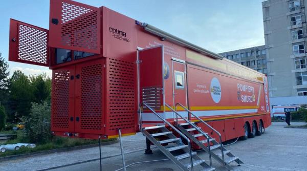 cea de a patra unitate mobila de terapie intensiva a ajuns in pitesti