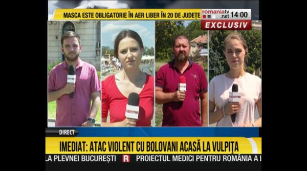 echipa romania tv atacata cu pietre acasa la vulpita