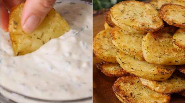 cartofi la cuptor cu cimbru si crema de usturoi cum sa refuzi asemenea bunatate