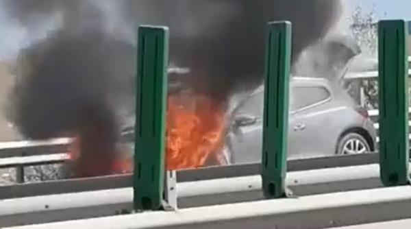 autostrada a2 blocata de un incendiu vezi la ce kilometru