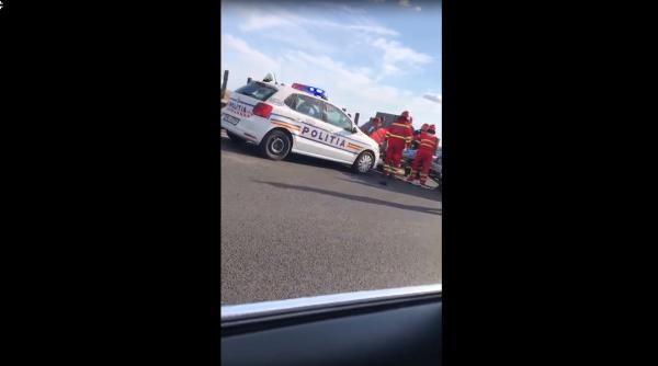 accident in lant cu sase masini pe autostrada soarelui interventie de urgenta