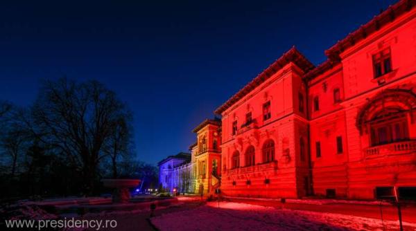 palatele victoria si cotroceni vor fi iluminate in rosu
