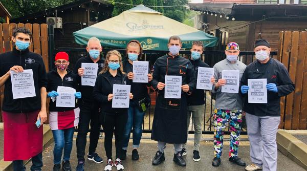 cum s a vazut protestul horeca la cluj in doua saptamani vom muri de foame