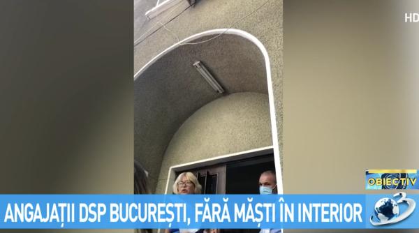 scandal halucinant la dsp bucuresti fara masca sau distantare vedeti ca sunteti in biroul meu nu mai aveti tupeu