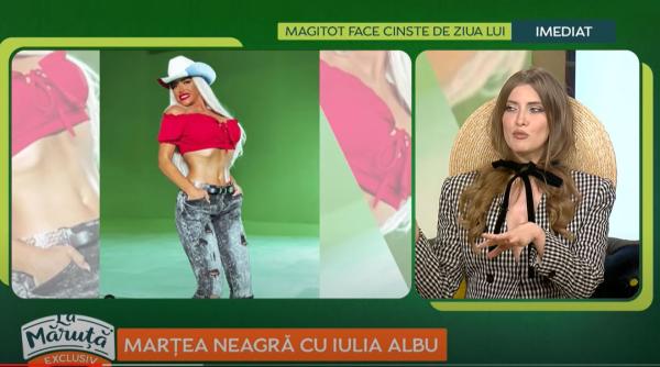 iulia albu sageata catre anda adam in emisiunea lui maruta prezentatorul a intervenit