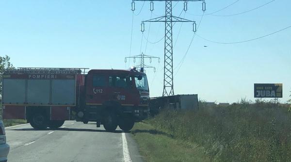 atentie trafic blocat pe dn 71 din cauza unui accident
