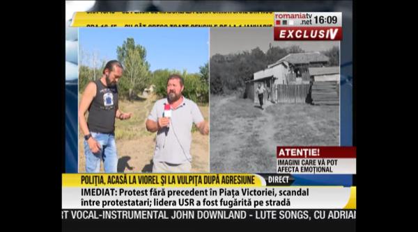 echipa romania tv ataca de viorel sotul vulpitei ambulanta si politia la fata locului