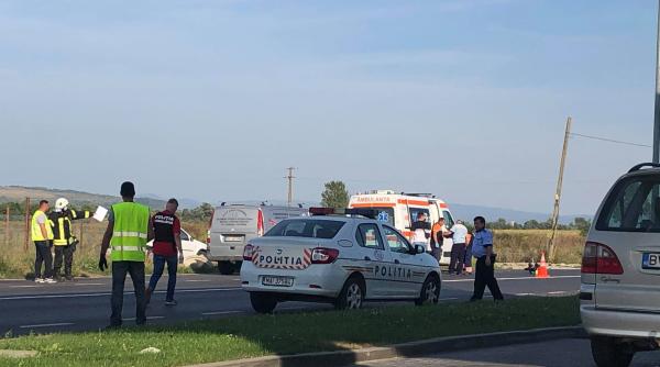 accident teribil intre un tir si un motociclist in fagaras o persoana a murit