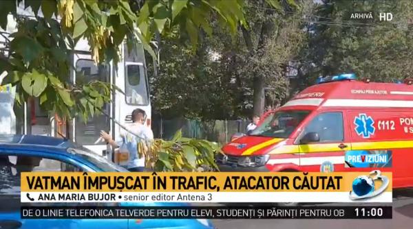 vatman impuscat in trafic de un sofer in bucuresti atacatorul este cautat de politisti