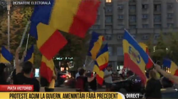 noi proteste in capitala manifestantii cer sa discute cu cineva din guvern