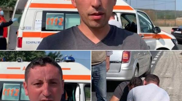 eroi si in timpul liber  cum au salvat un barbat de la moarte