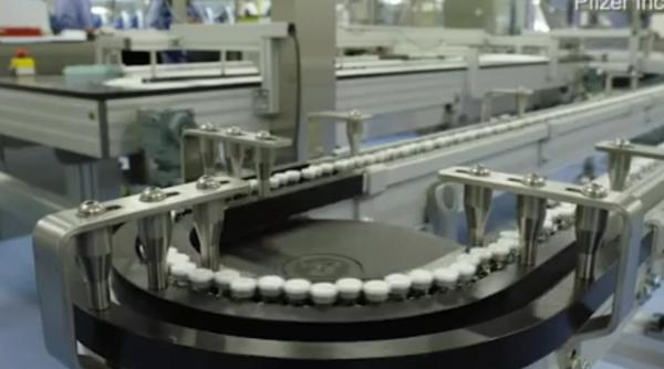 video imaginile asteptate de toata lumea mii de doze de vaccin anti covid pe o linie de productie din belgia