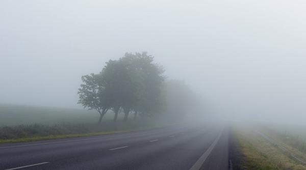 atentie soferi vizibilitate redusa pe autostrada ceata si ploaie torentiala