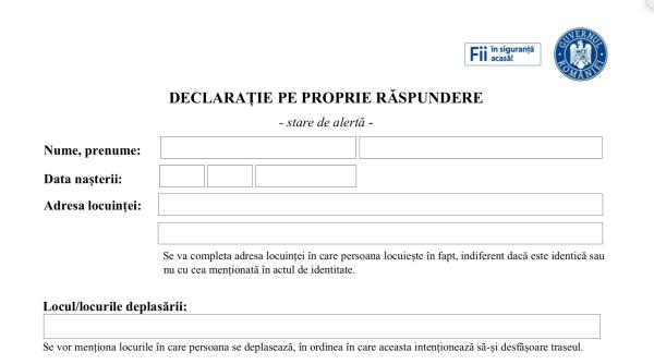 declaratia pe propria raspundere adeverinta angajator model descarca de aici documentele