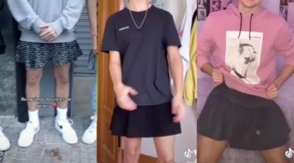 elevii din spania s au imbracat in fuste si anunta revolutia pentru ca unui baiat i s a atras atentia sa nu poarte fusta la scoala