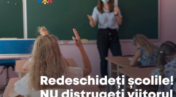 alde redeschideti scolile nu distrugeti viitorul copiilor nostri