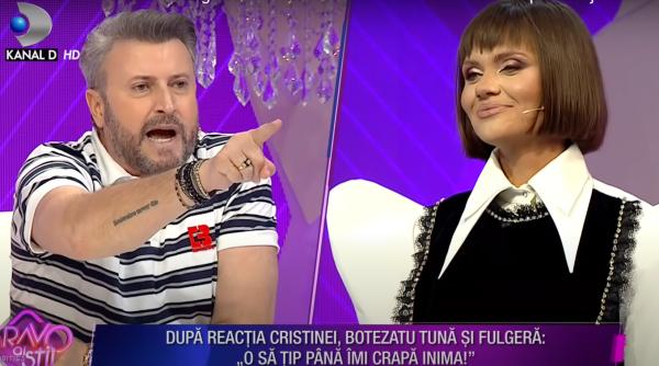 botezatu scandal cu cristina siscanu dupa ca l a facut personaj ieftin pot sa tip la tine pana imi crapa inima ai tupeu