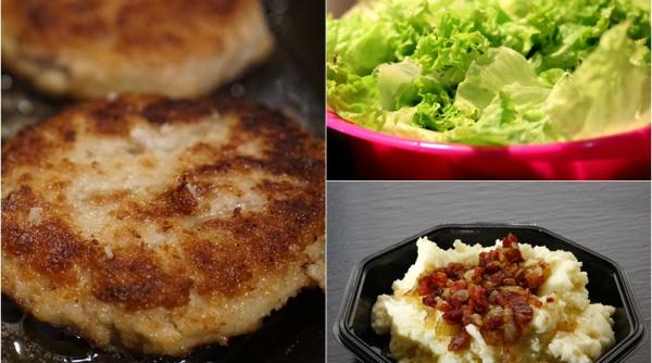 chiftele de post cu piure si salata sunt cele mai bune reteta savuroasa