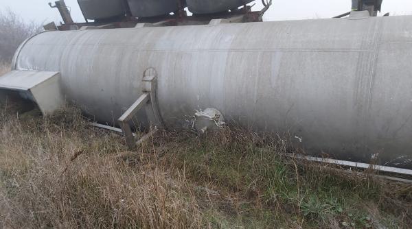 cisterna incarcata cu soda caustica rasturnata in giurgiu