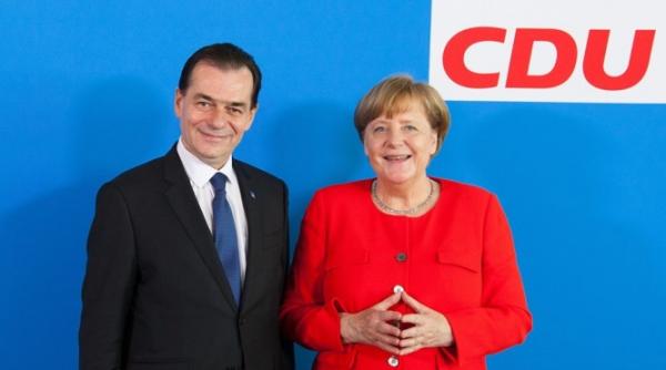 ludovic orban videoconferinta cu angela merkel