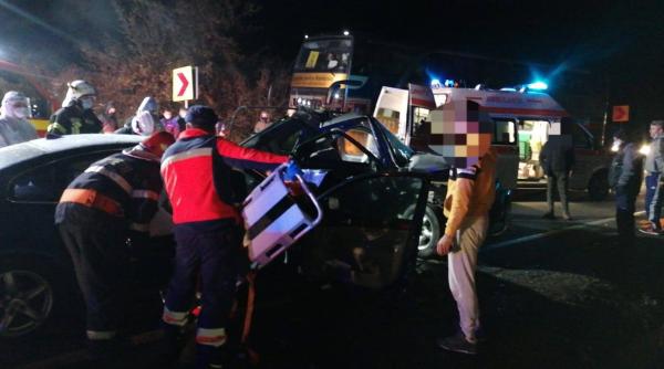 grav accident in sibiu patru persoane au fost ranite circulatia pe dn14 este intrerupta