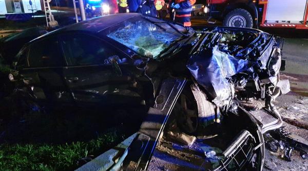 masina spulberata de tren in judetul timis a intervenit descarcerarea