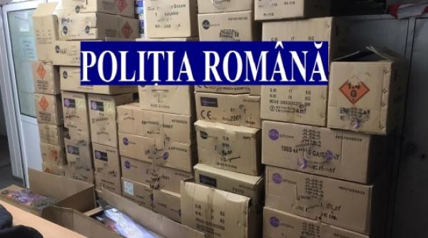 politistii au confiscat peste o tona de artificii