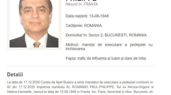 paul lambrino a ajuns pe lista persoanelor urmarite de politie