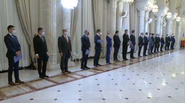 membrii guvernului citu au depus juramantul de investitura