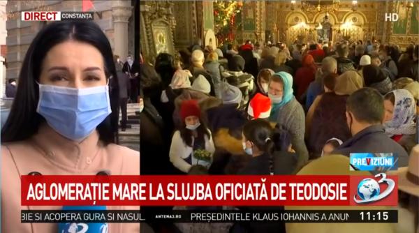 aglomeratie la catedrala din constanta ips teodosie slujba de craciun cu sute de enoriasi