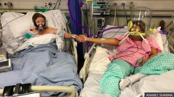 o femeie si a privit mama murind langa ea cat erau internate cu covid 19