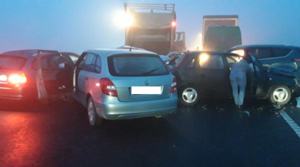 accident cu 10 masini implicate pe centura ocolitoare a brasovului