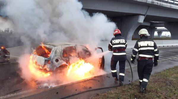 incendiu violent langa spitalul judetean din ploiesti pompierii au alocat forte sporite
