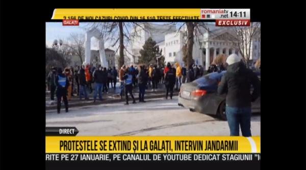 protest la galati impotriva majorarii taxei auto