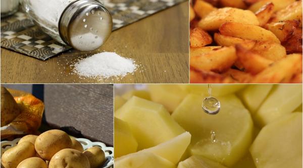 de ce sa pui cartofii in apa rece cu sare inainte de a i baga la cuptor