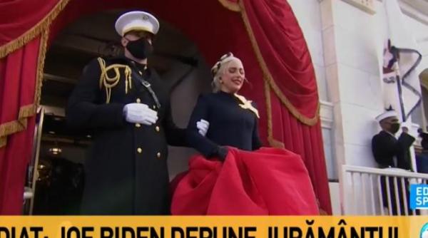 lady gaga aparitie uimitoare la investirea lui joe biden